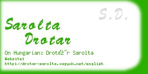 sarolta drotar business card